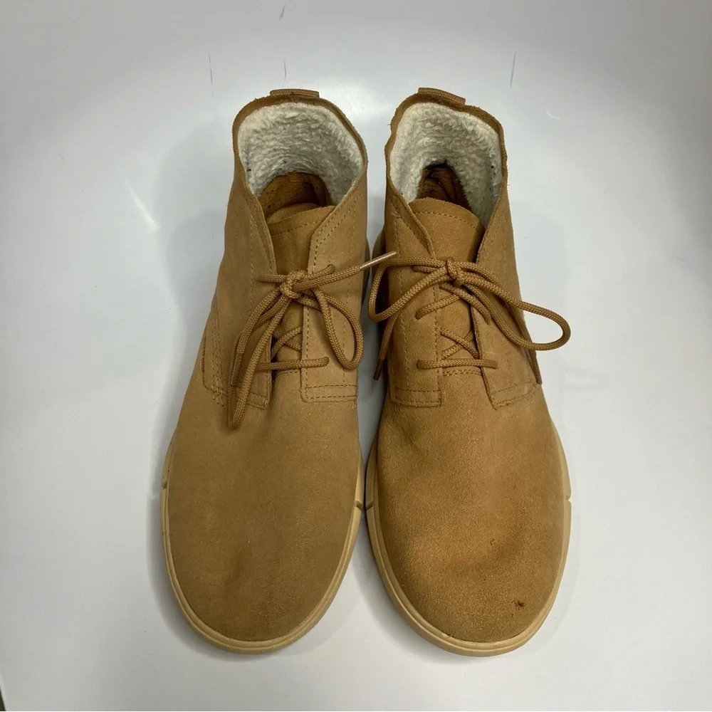 Sorel Men’s Explorer Drift waterproof boots tan suede‎ size 11.5